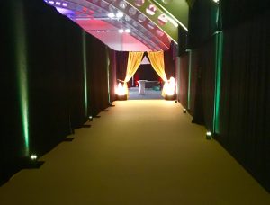 blank canvas venue floors triple tennis courts