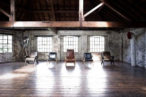 rustic warehouse venue, unusual venue