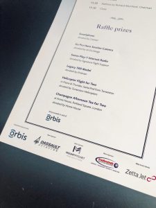 Raffle prizes at awards event - Inventive Events